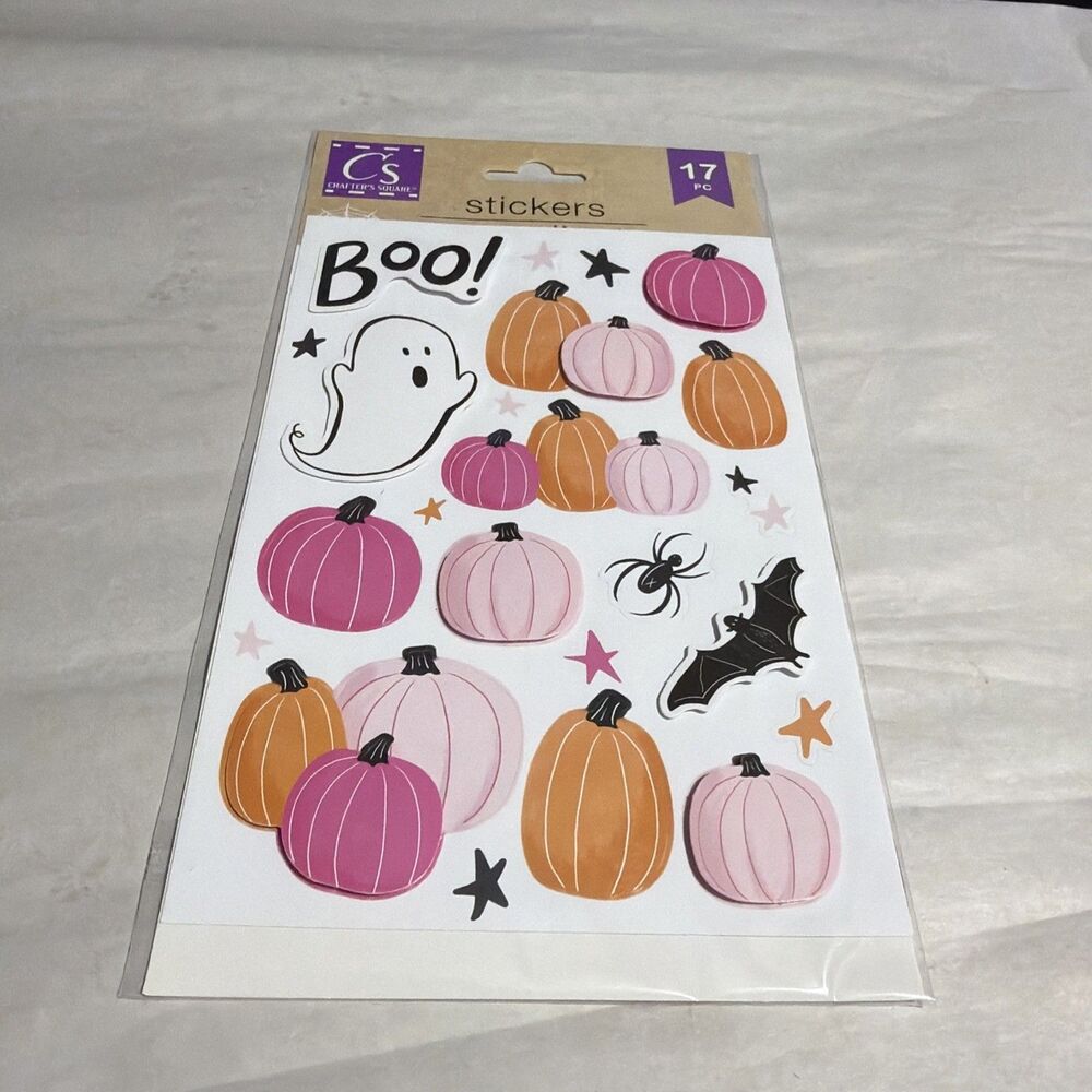 Vintage Halloween 17 Sticker Pack Stickers Dimensional Sealed New